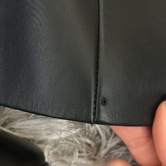 NWOB COS Leather Block Heel Knee-High Pull On Boots in Black SOLD OUT EU38/ US7 - Picture 9 of 16